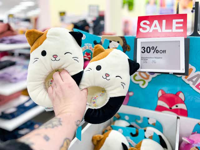 Latest Squishmallow Merch Finds: 30% Off Slippers at Kohl's card image