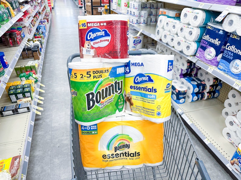 bounty charmin paper products walgreens