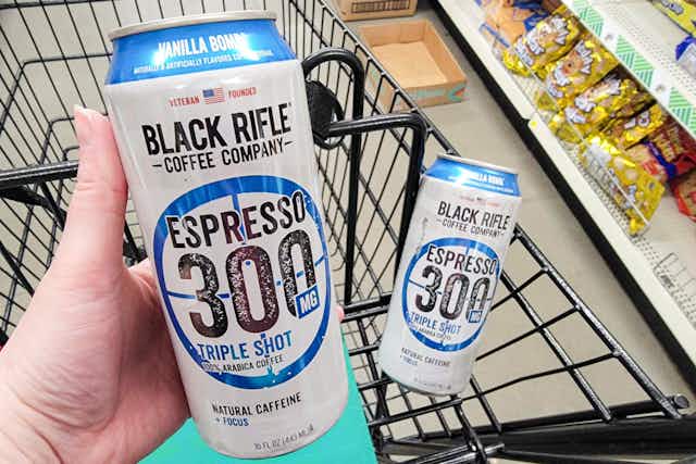 Best Price on Black Rifle Coffee Espresso Drinks at Dollar Tree: Just $1.25 card image