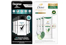 1 Degree Deodorant 6-Pack & 1 Dove Deodorant 4-Pack