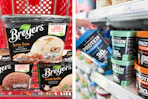 breyers and protein pints ice cream side by side