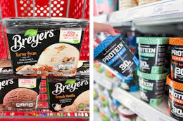 breyers and protein pints ice cream side by side