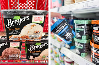 breyers and protein pints ice cream side by side