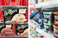 breyers and protein pints ice cream side by side