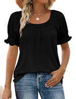 Women's Puff Short Sleeve Top