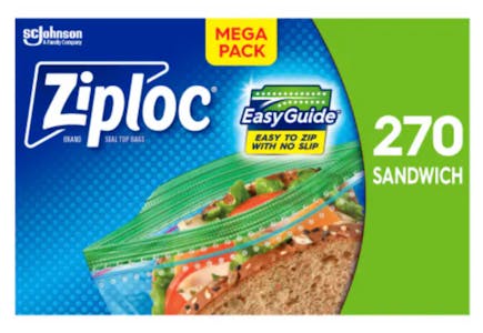 2 Ziploc Bags Mega Packs