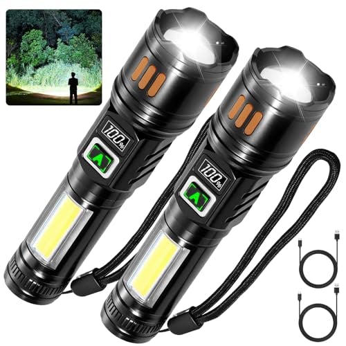 Rechargeable Flashlights 2-Pack