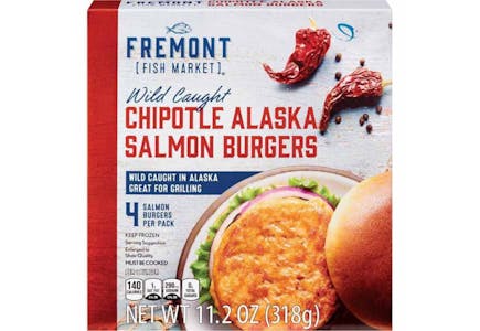 Fremont Fish Market Salmon Burgers