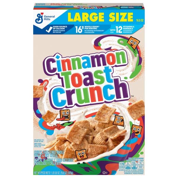 2 Cinnamon Toast Crunch Cereal Boxes