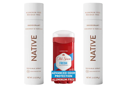 2 Native + 1 Old Spice