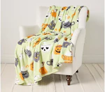 2 Halloween Plush Throws