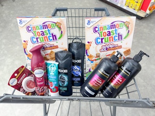 cinnamon toast crunch tresemme axe tom's of maine febreze items in walgreens cart