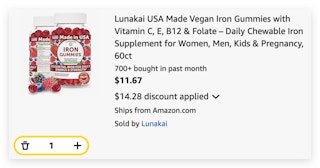 Lunakai Iron Gummies