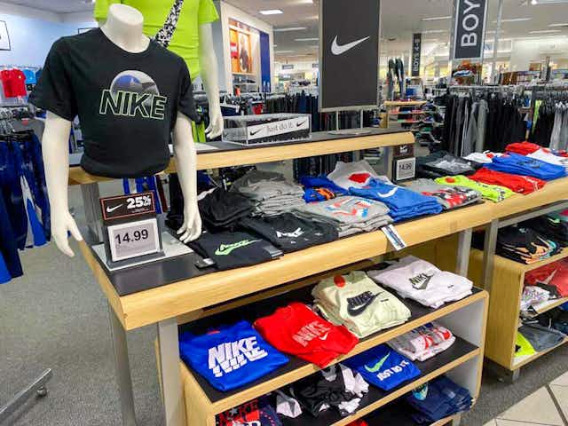 Nike Children's Sale at Zappos: $8 Tees and Shorts, $14 Joggers, and More card image