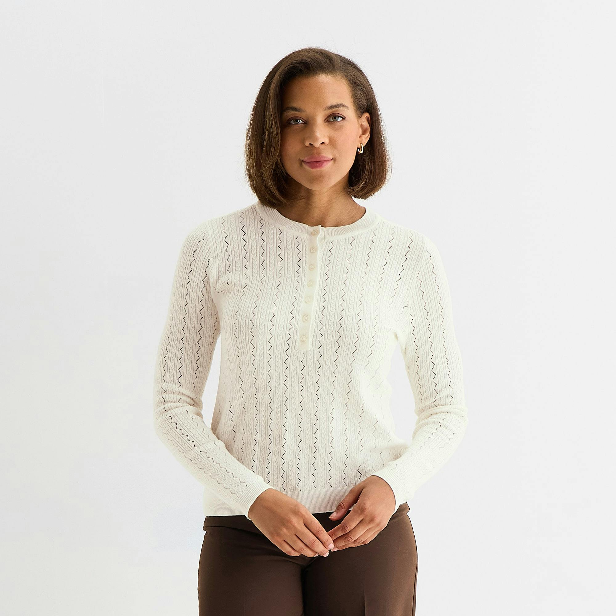 Women's Long Sleeve Henley Shirt