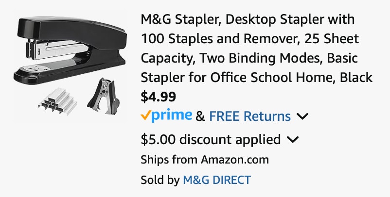 Amazon Desktop Stapler 2025