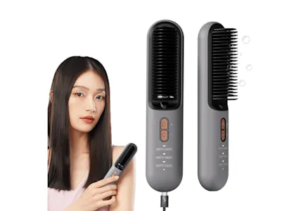 Cordless Hair Straightener Brush