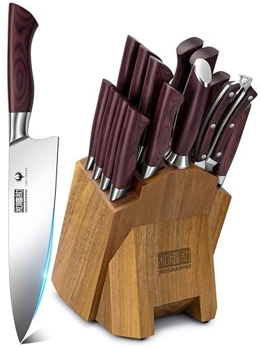Kitchen Knife Set with Block