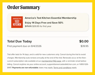 America's Test Kitchen Cart