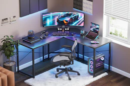 walmart l-shaped gaming desk