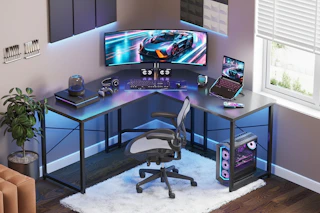 walmart l-shaped gaming desk