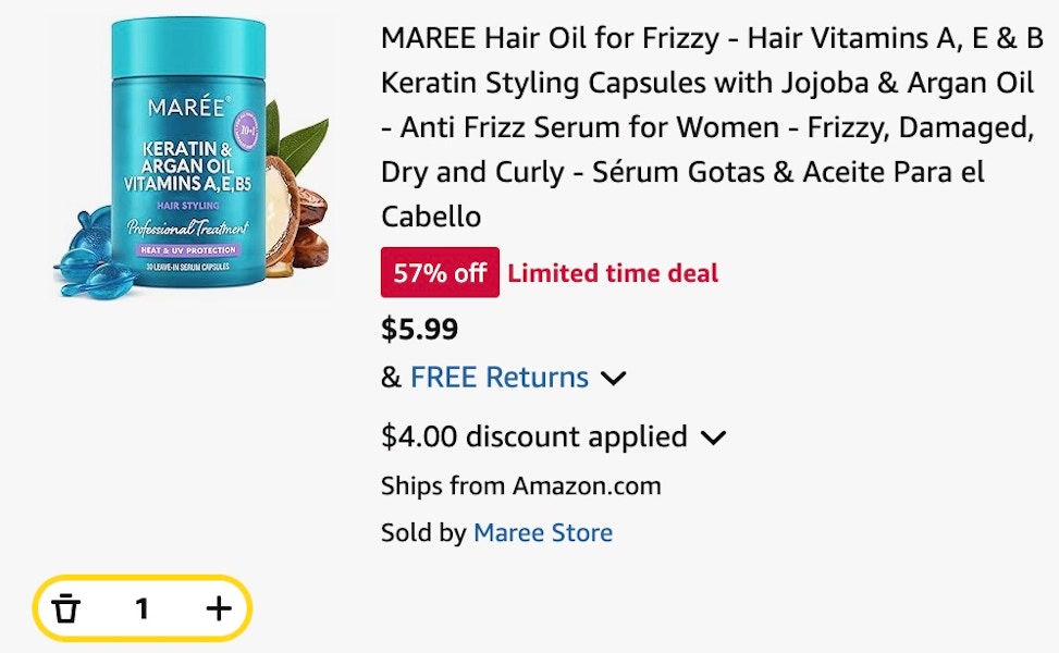 maree hair oil