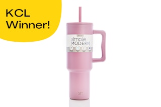 the Simple Modern 40-ounce tumbler in pink
