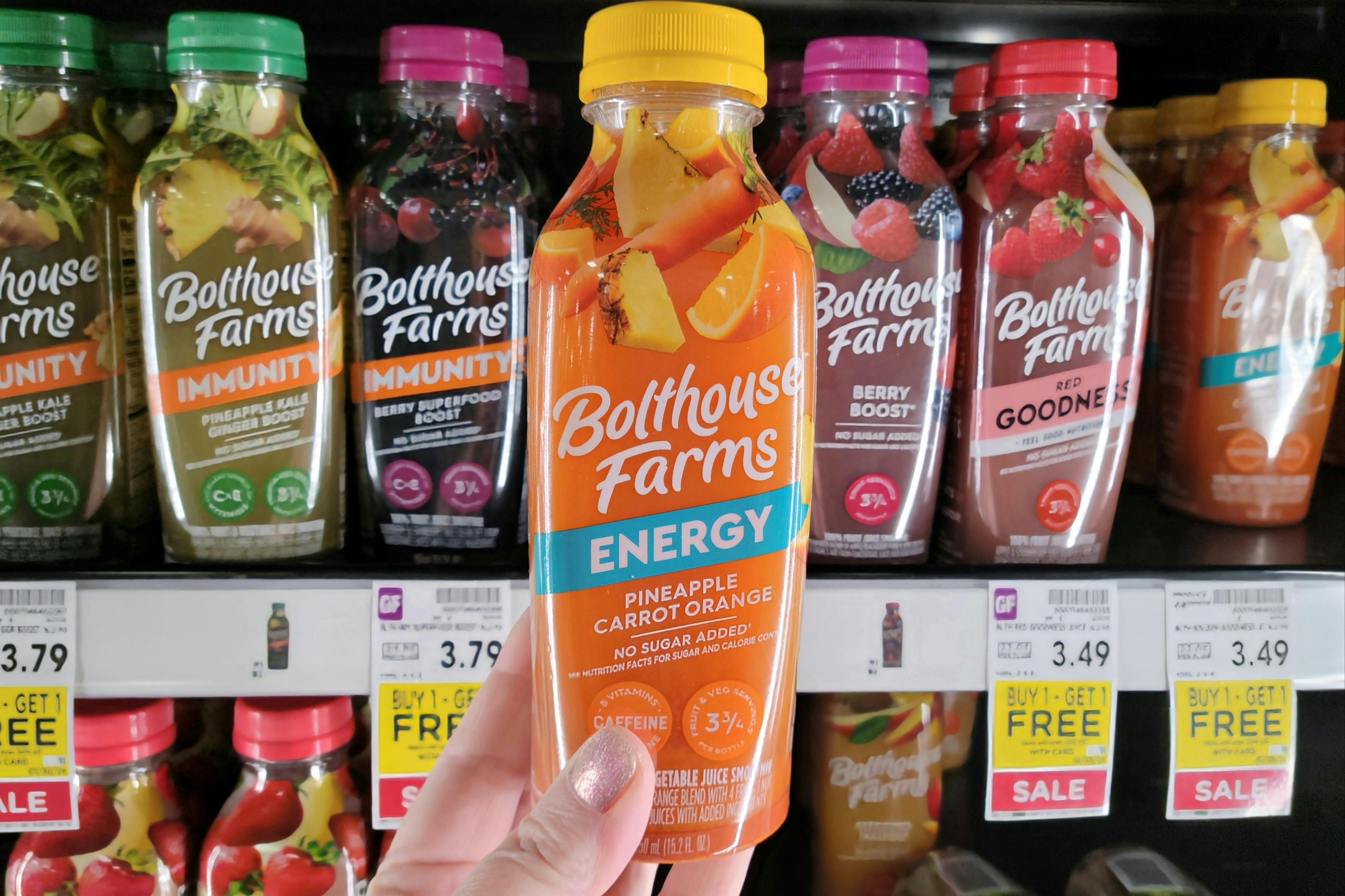 Bolthouse Farms Juice or Smoothies, Only 1.24 Each at Kroger The