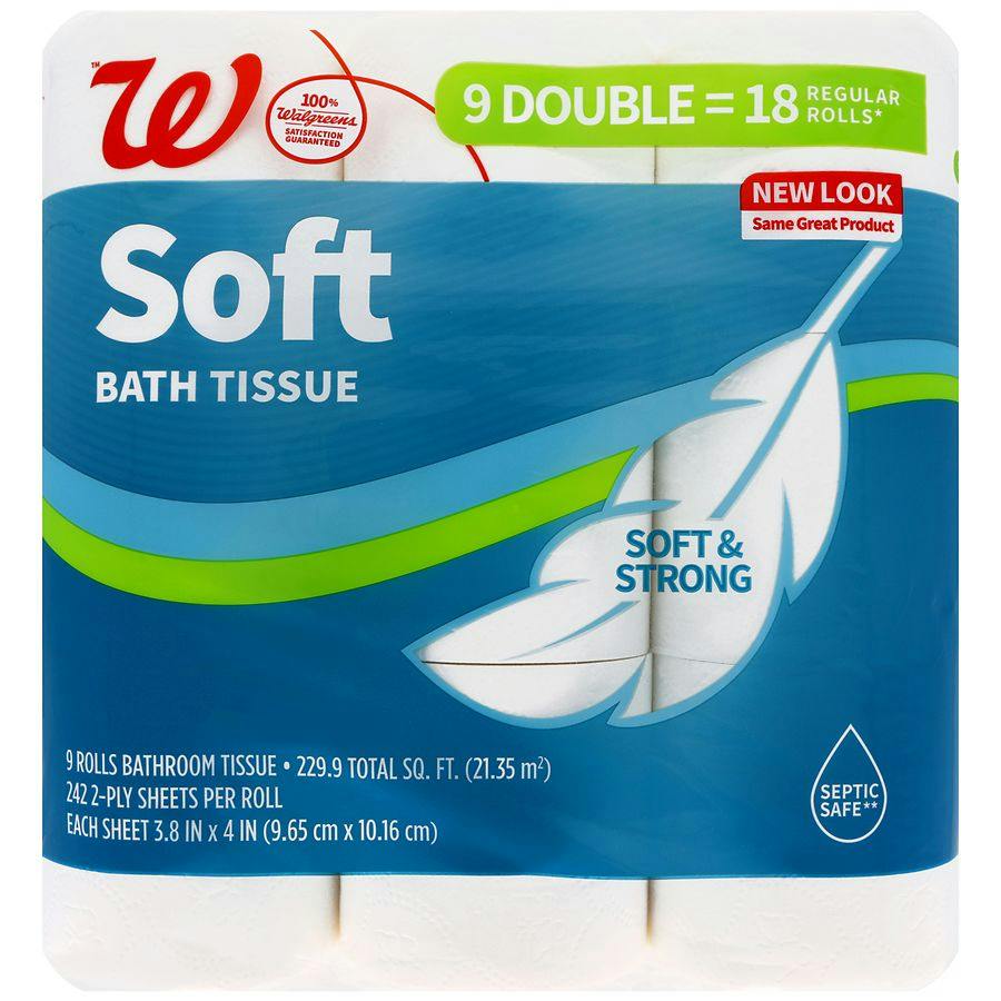 2 Walgreens Soft Toilet Paper Packs