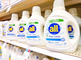 all free clear detergent aisle