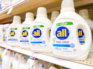 Target All Free Clear laundry detergent