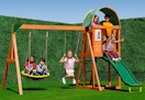 wooden swing set