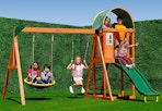 wooden swing set