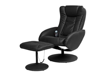 Faux-Leather Massage Recliner Chair
