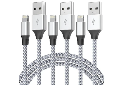 iPhone Charger Cord 3-Pack