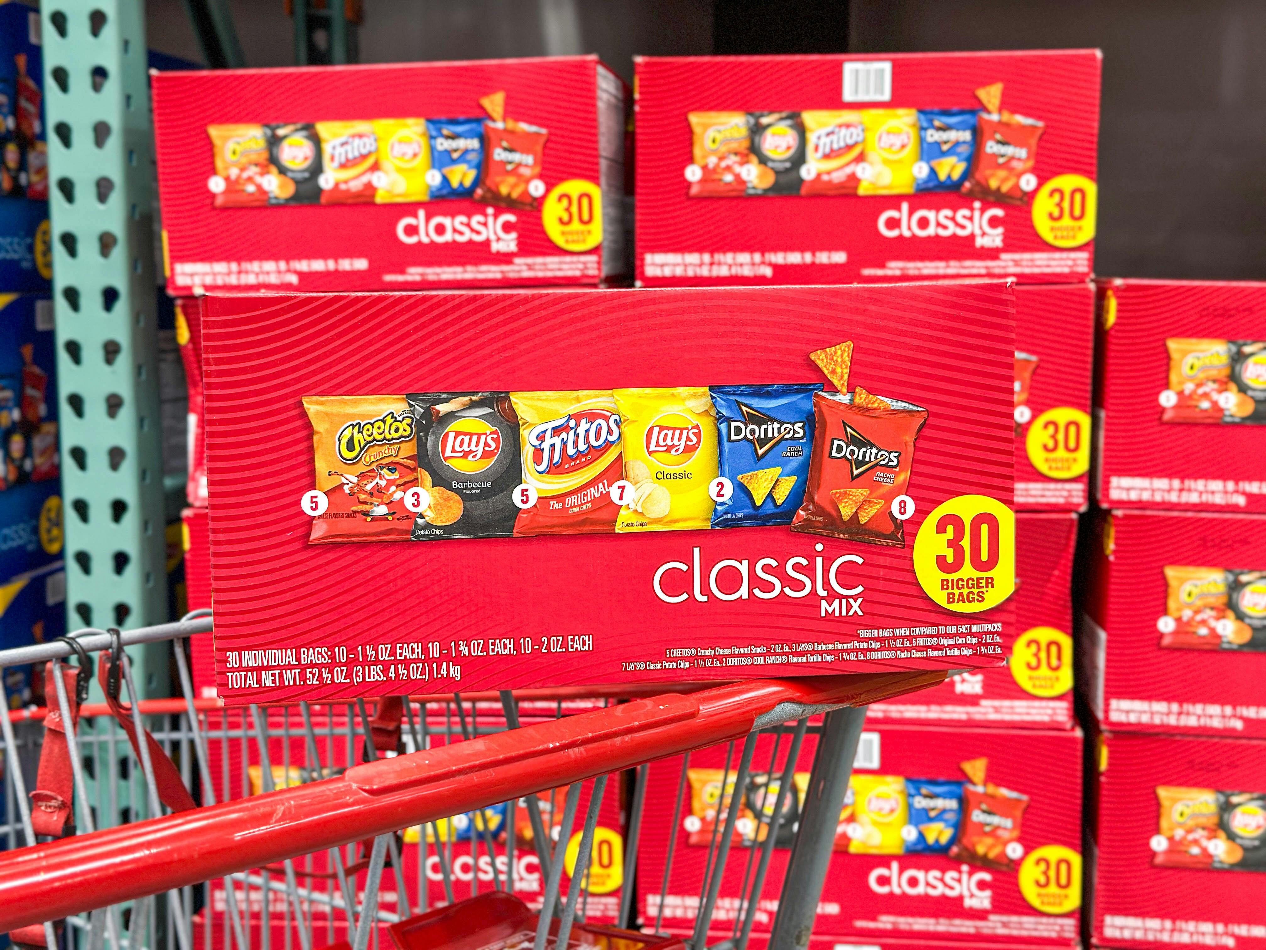 frito lay variety pack in cart