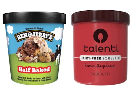 1 Ben & Jerry's + 1 Talenti Product