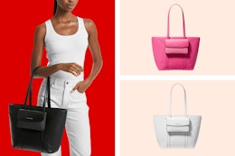 This Leather 2-in-1 Tote Bag Is $129 at the Michael Kors Outlet (Reg. $678) card image