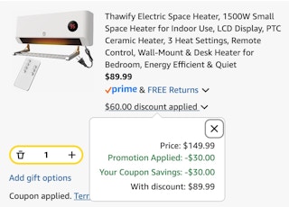 space heater cart
