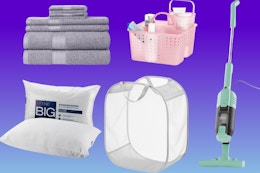 College Essentials for Dorms: $25 Stick Vacuum, $12 Towel Set, and More card image