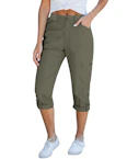 Women's Cropped Cargo Pants