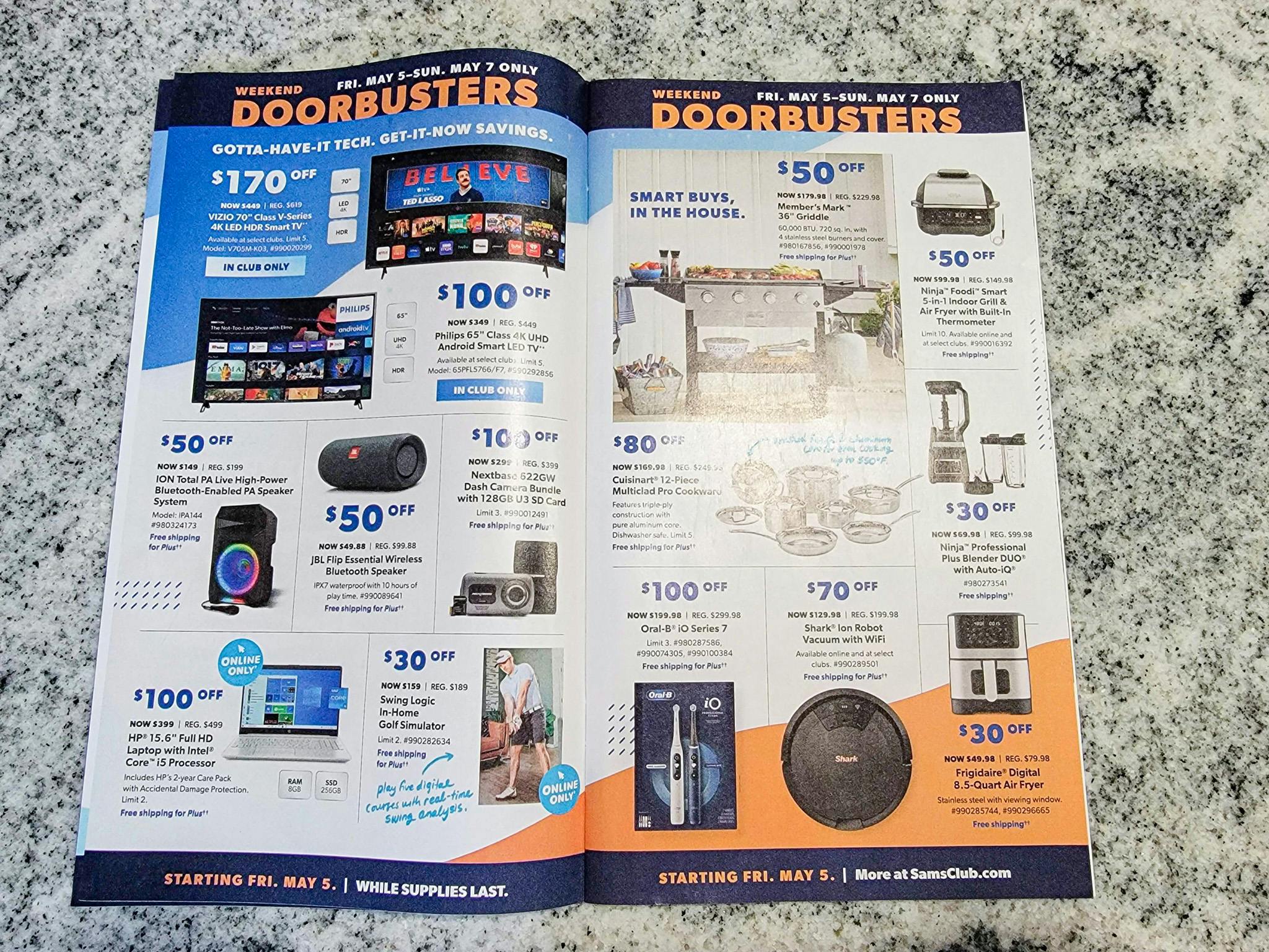 Sam's Club Weekend Doorbuster Event Safavieh Rugs, Ninja Appliances