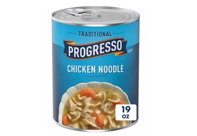 4 Progresso Soup Cans