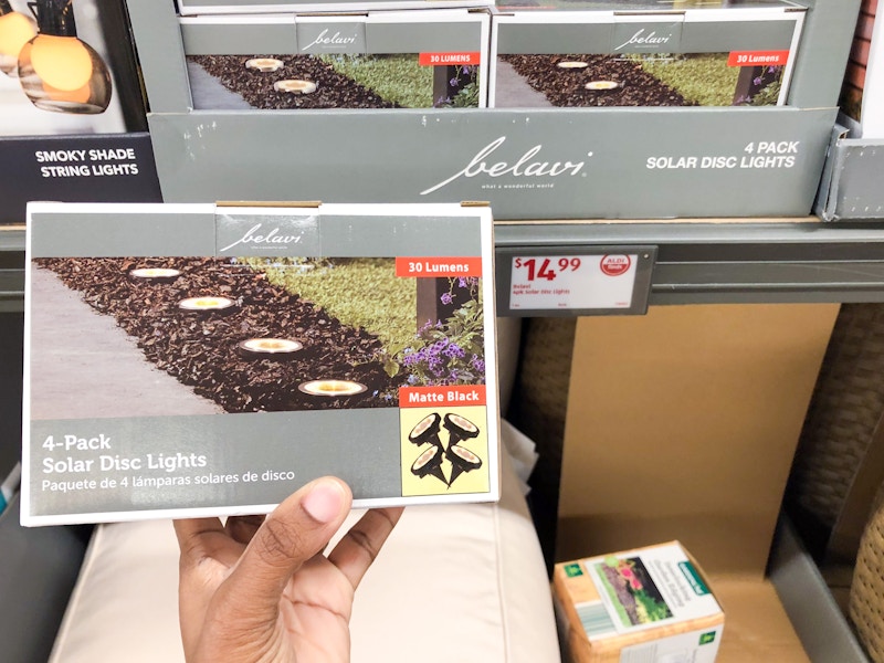 aldi belavi 4 pack solar disc lights