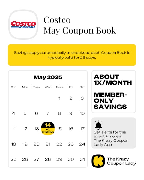 Costco May 2025 Coupon Book confirmed start date on May 14