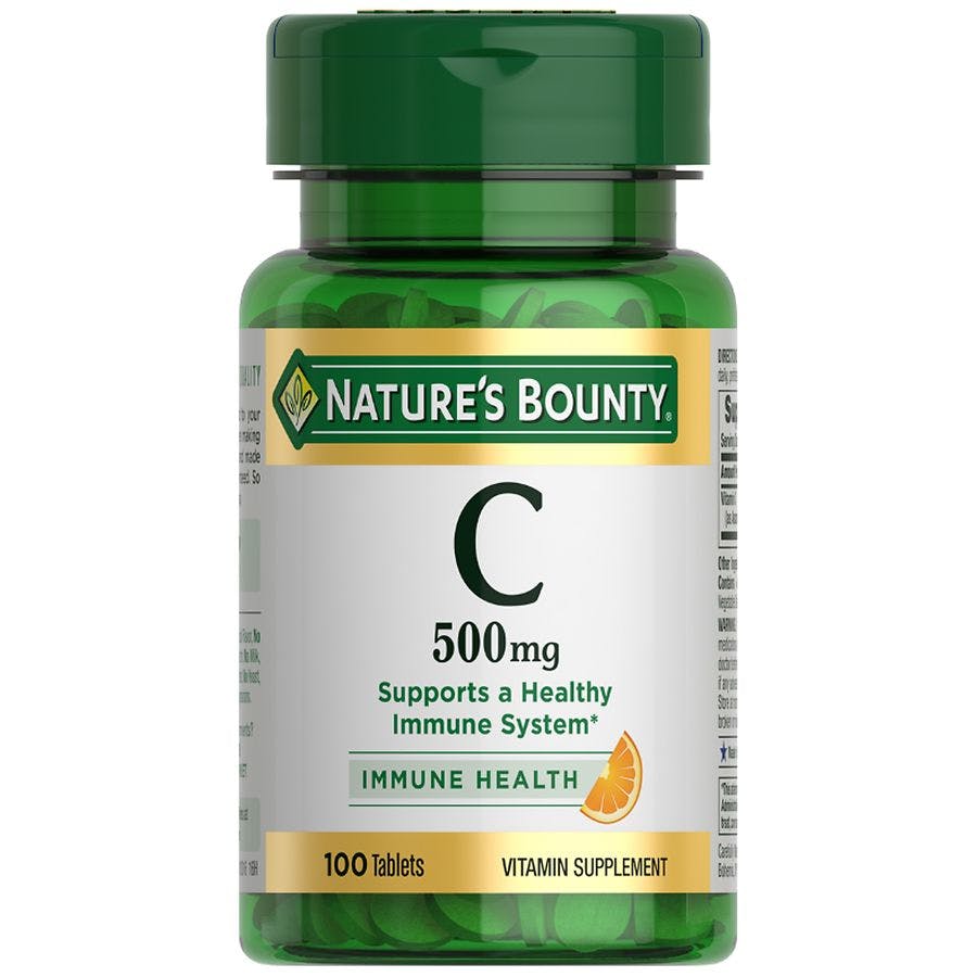 2 Nature's Bounty Vitamin C Tablet Bottles