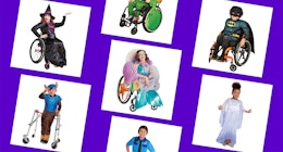 various adaptive halloween costume for kids and adults in collage