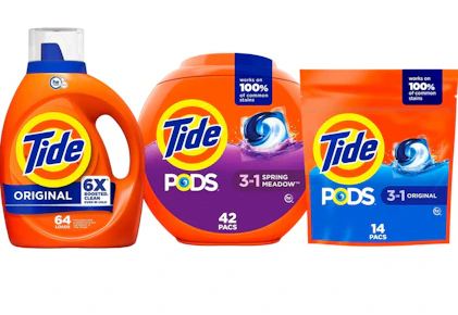 3 Tide Detergents (120 loads)