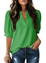 Dokotoo Women's Eyelet Top