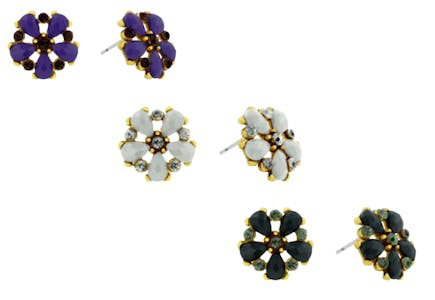 SuperJeweler Flower Earrings